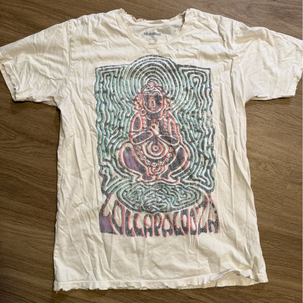 Lollapalooza 2023 Merch T-Shirt with Buddha Design